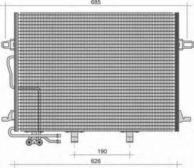 MAGNETI MARELLI 350203244000 -  Конденсатор, кондиционер